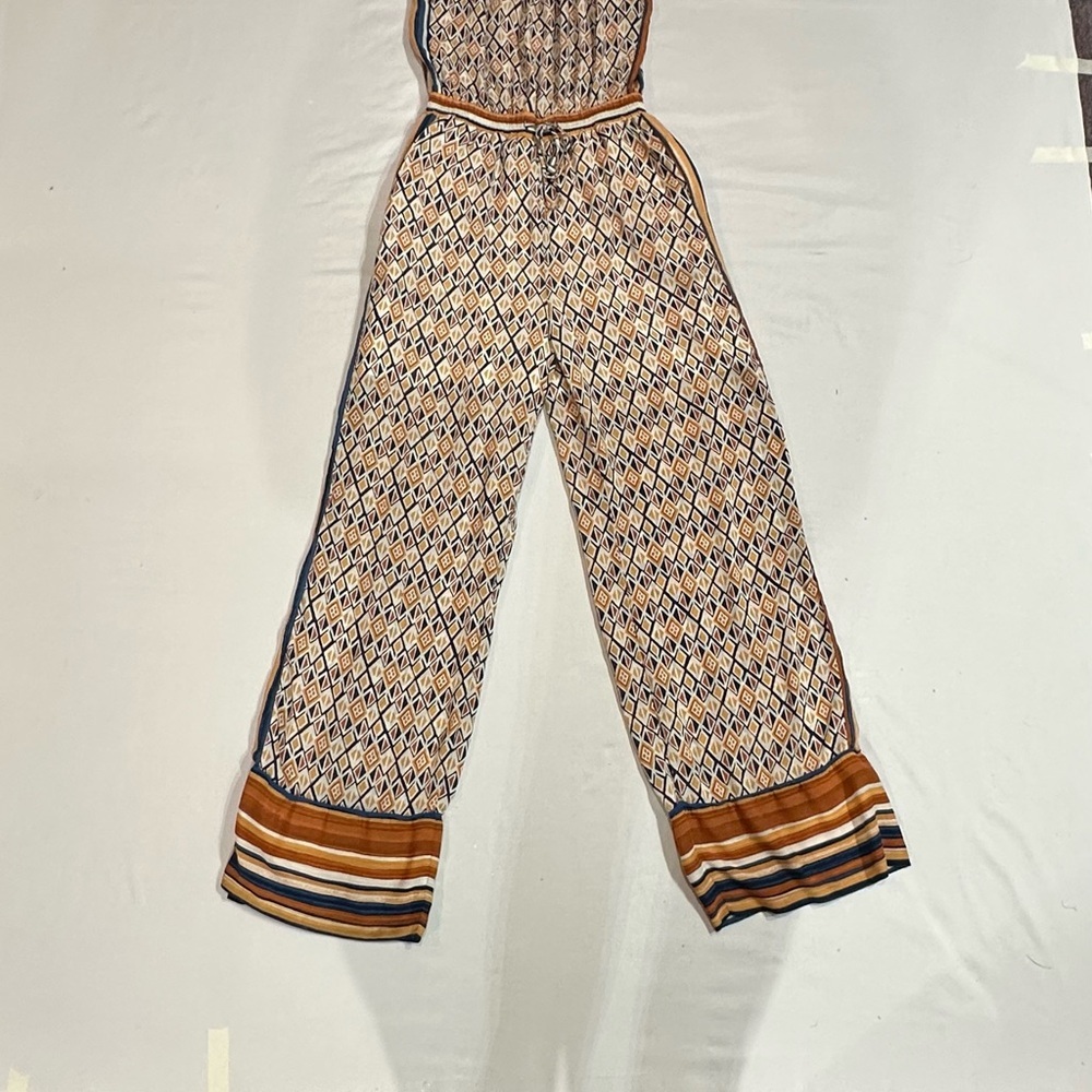 Forever 21 Geometric Jumpsuit in Cream and Brown - Picture 4 of 6